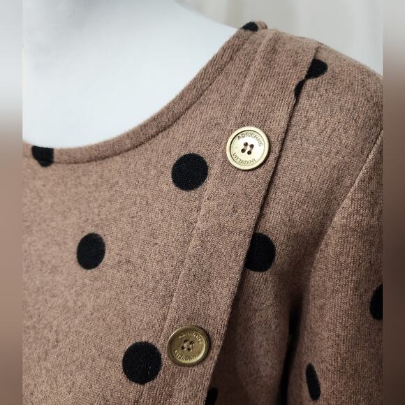 Adrienne Vittadini Polka Dot Sweater, Size Small - Picture 2 of 11